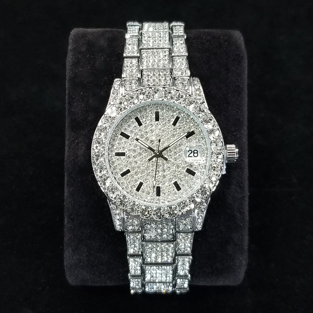 Jewelry Diamond Watches - Eleganckie zegarki z diamentami, damskie, modne,