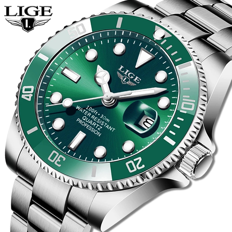 Jewelry Inspired Watches - LIGE Top marka luksusowa moda zegarek