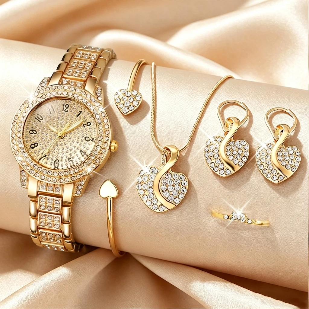 Mystery Jewelry Jar Watches - 6 SZTUK Modny Zestaw Biżuterii Damskiej