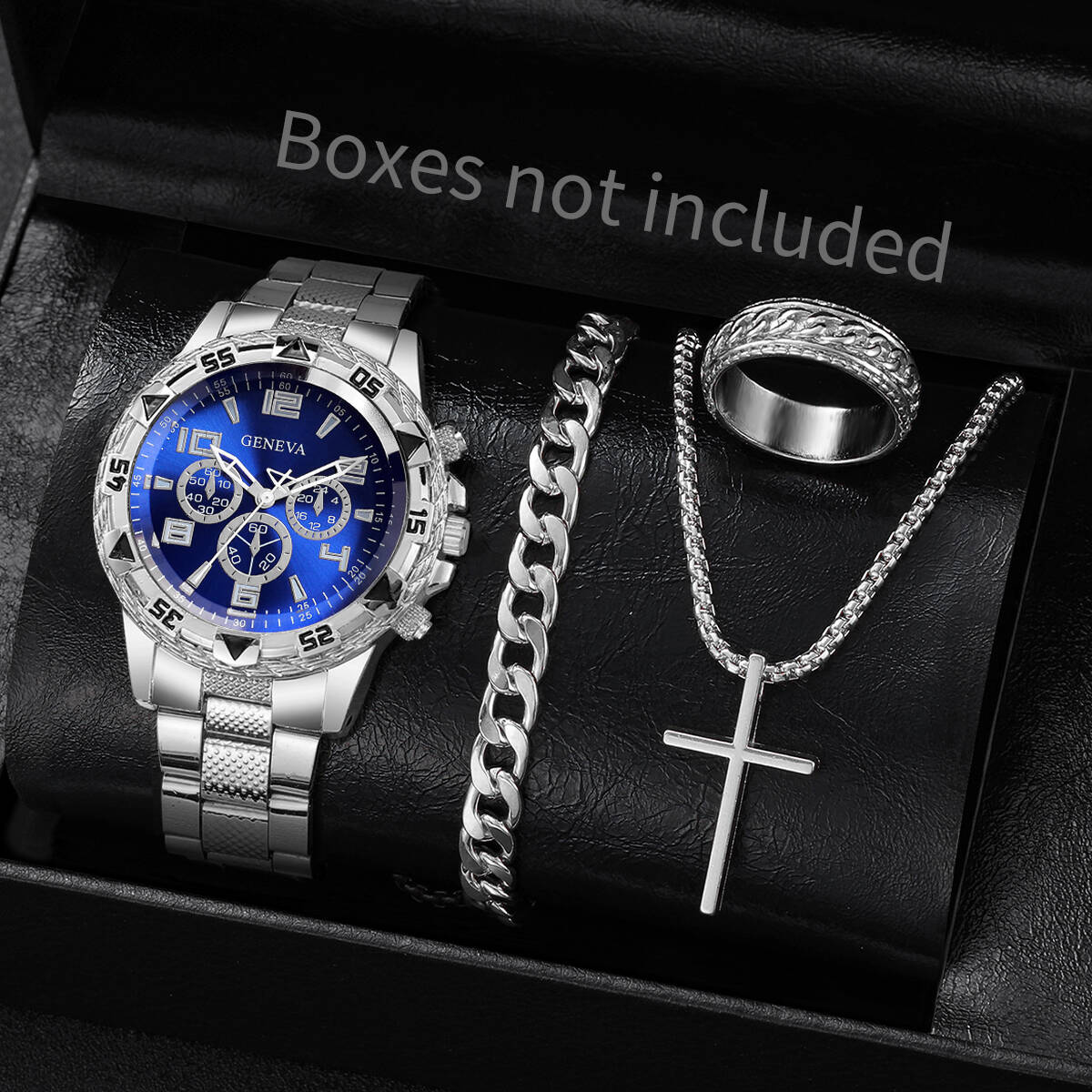 Mystery Jewelry Jar Watches - 4 szt./zestaw Modne męskie zegarki biznesowe