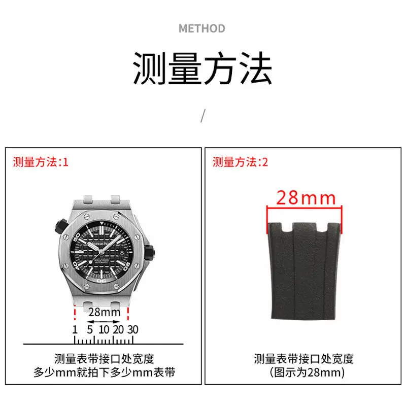 28mm Silikonowy Pasek do Zegar – Audemars Piguet Watch Royal Oak recenzja i cena