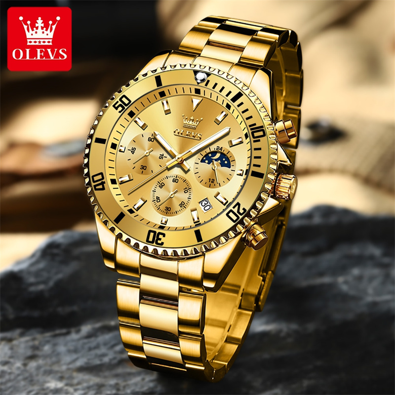 OLEVS zegarek męski Top marka  – Jewelry Inspired Watches recenzja i cena
