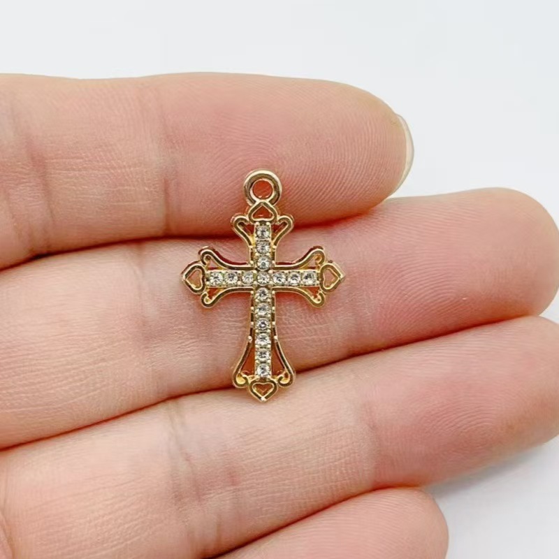 10 szt. Złoty krzyżyk ze stopu – Jewelry & Watches Spółka Z Ograniczoną Odpowiedzialnością Sp Z Oo recenzja i cena