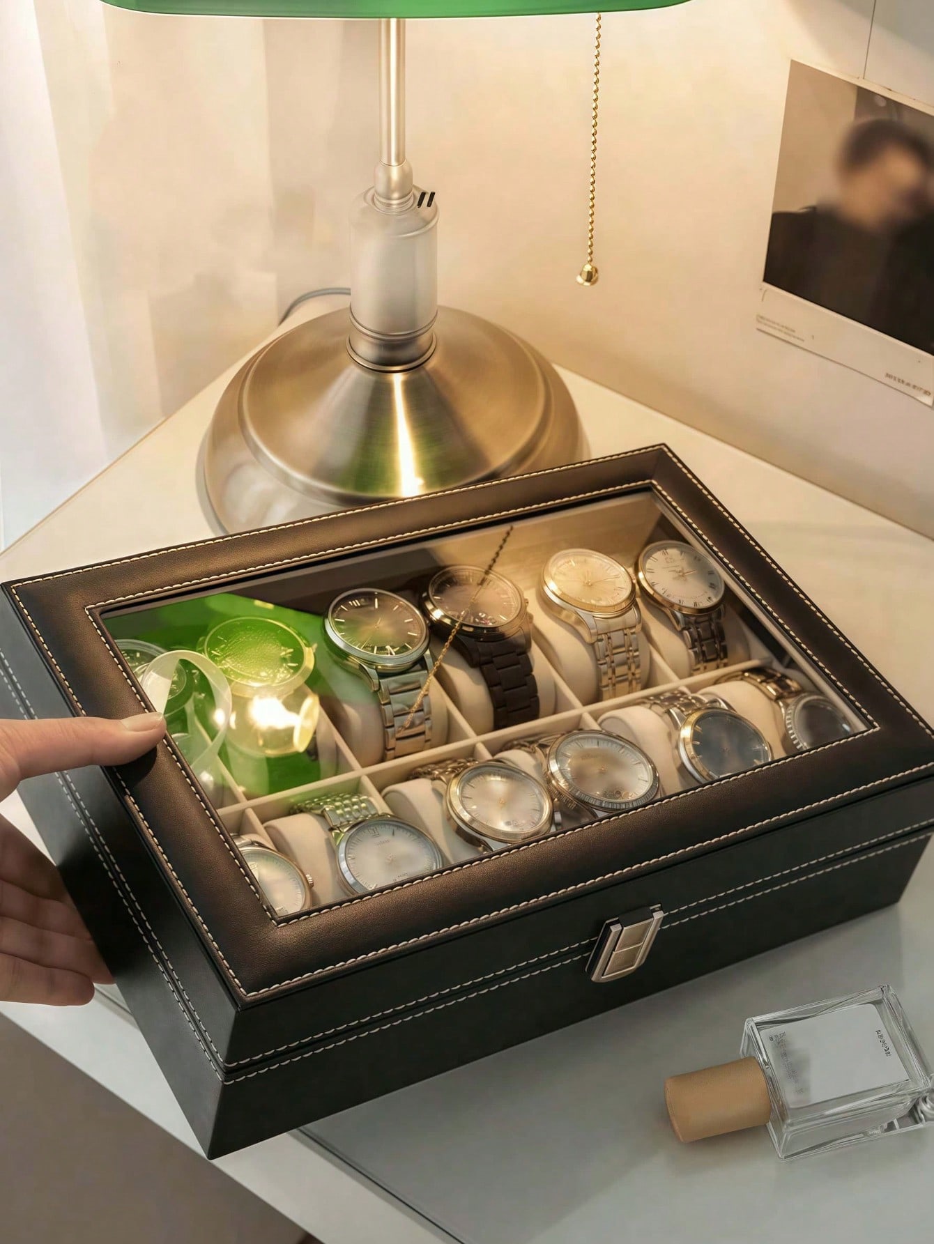 Skórzane pudełko na zegarki z  – Mystery Jewelry Jar Watches recenzja i cena