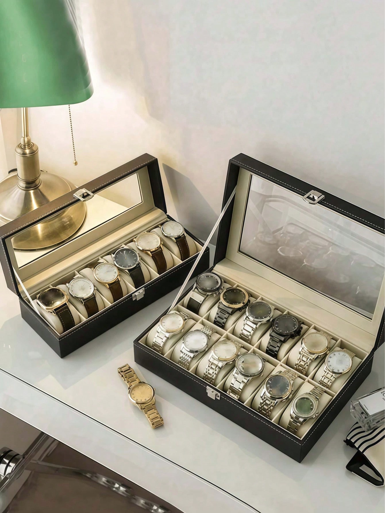 Skórzane pudełko na zegarki z  – Mystery Jewelry Jar Watches recenzja i cena