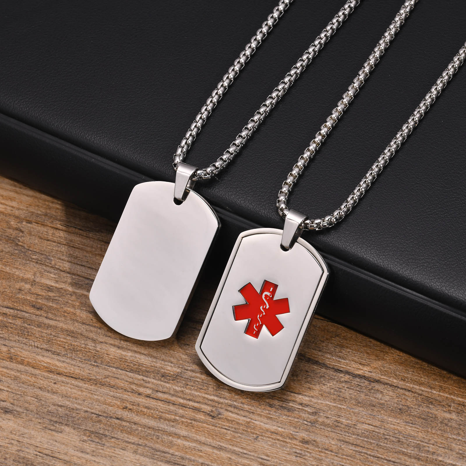 Vnox Medical Alert ID Naszyjni – Mens Dog Tag Necklace recenzja i cena