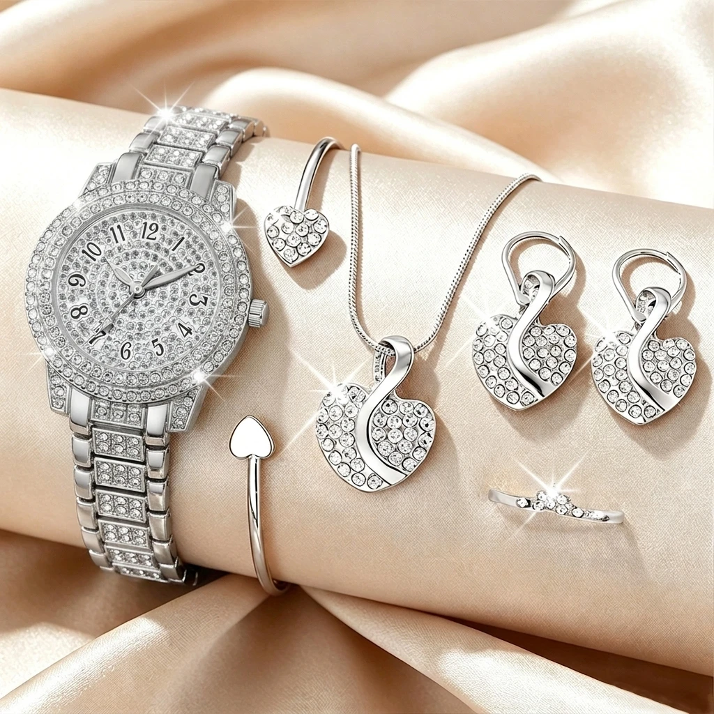 6 SZTUK Modny Zestaw Biżuterii – Mystery Jewelry Jar Watches recenzja i cena