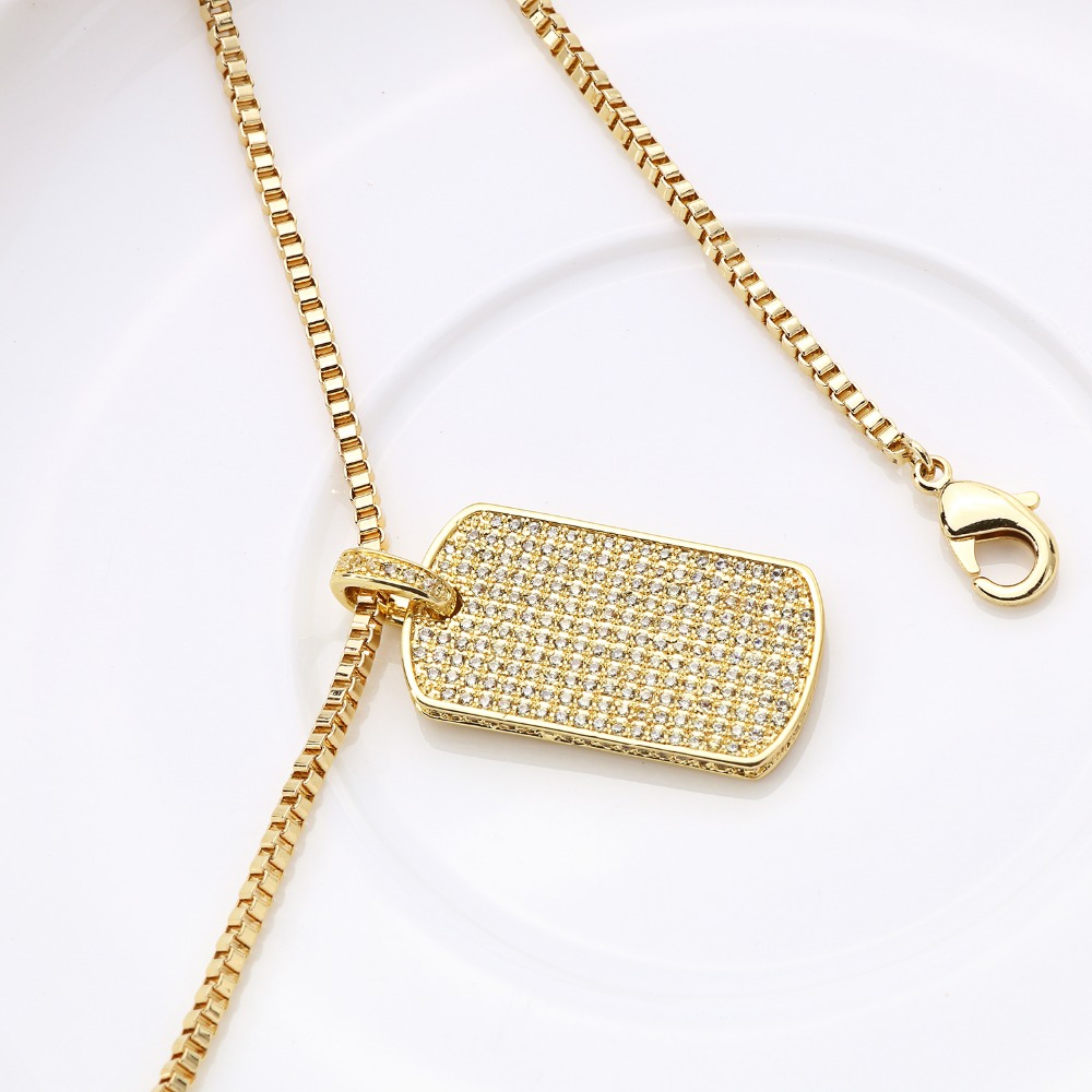VANAXIN betonowa moda wisiorek – Mens Dog Tag Necklace recenzja i cena