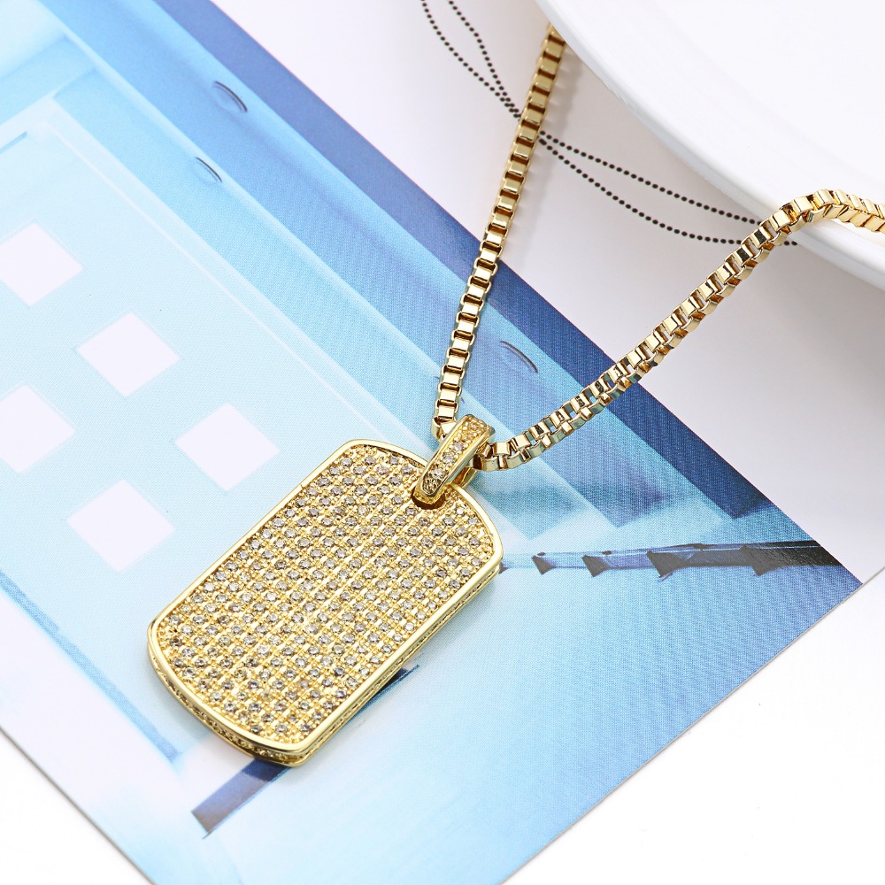 VANAXIN betonowa moda wisiorek – Mens Dog Tag Necklace recenzja i cena