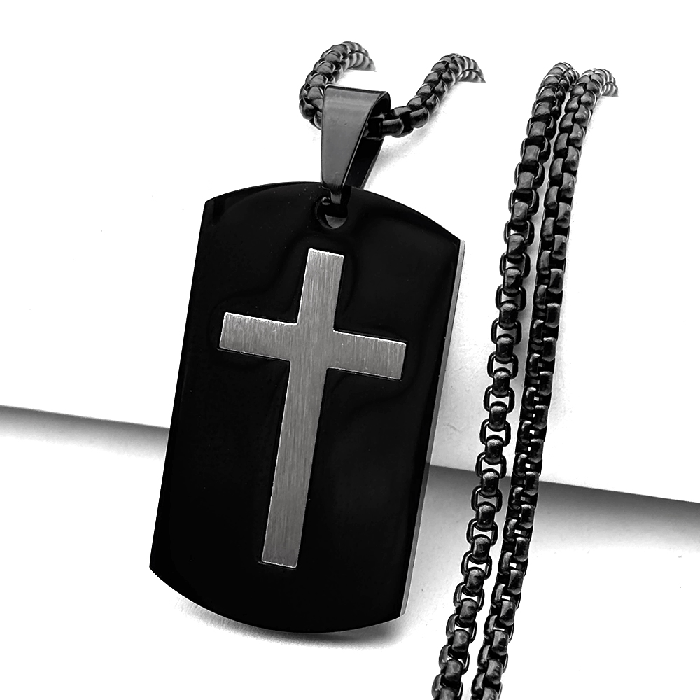Wojskowy dwukolorowy naszyjnik – Mens Dog Tag Necklace recenzja i cena
