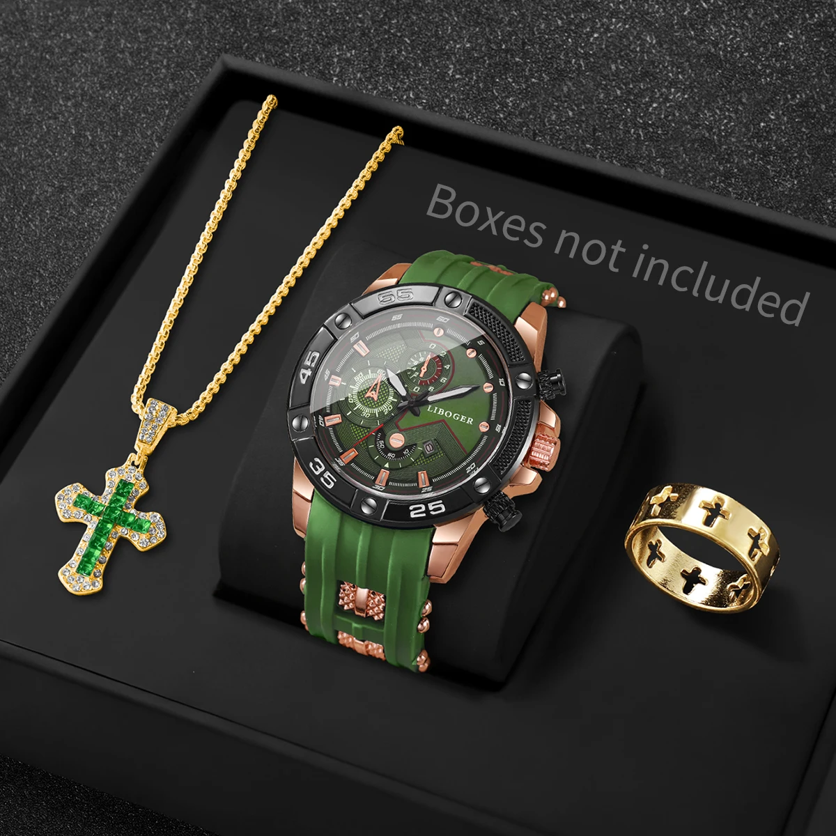 3-częściowy modny męski zestaw – Mystery Jewelry Jar Watches recenzja i cena