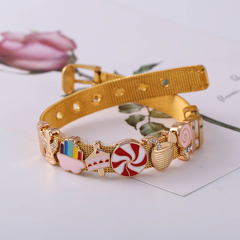 Złote bransoletki z siatki ze  – Jewelry Watches For Kids recenzja i cena